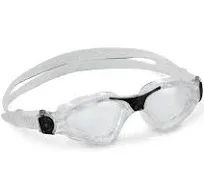 Aqua Sphere Kayenne Clear Lens Swim Goggles, Translucent/Bl<wbr/>ack, 197000