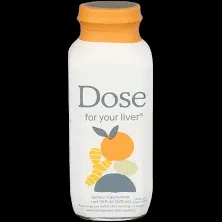 Dose For Your Liver Turmeric & Milk Thitsle Liquid Supplement, Ginger (12 x 2 fl oz)