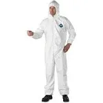 Dupont Tyvek Coverall - High-Density Polyethylene - Zipper Front - Collar - Open Wrist - XL