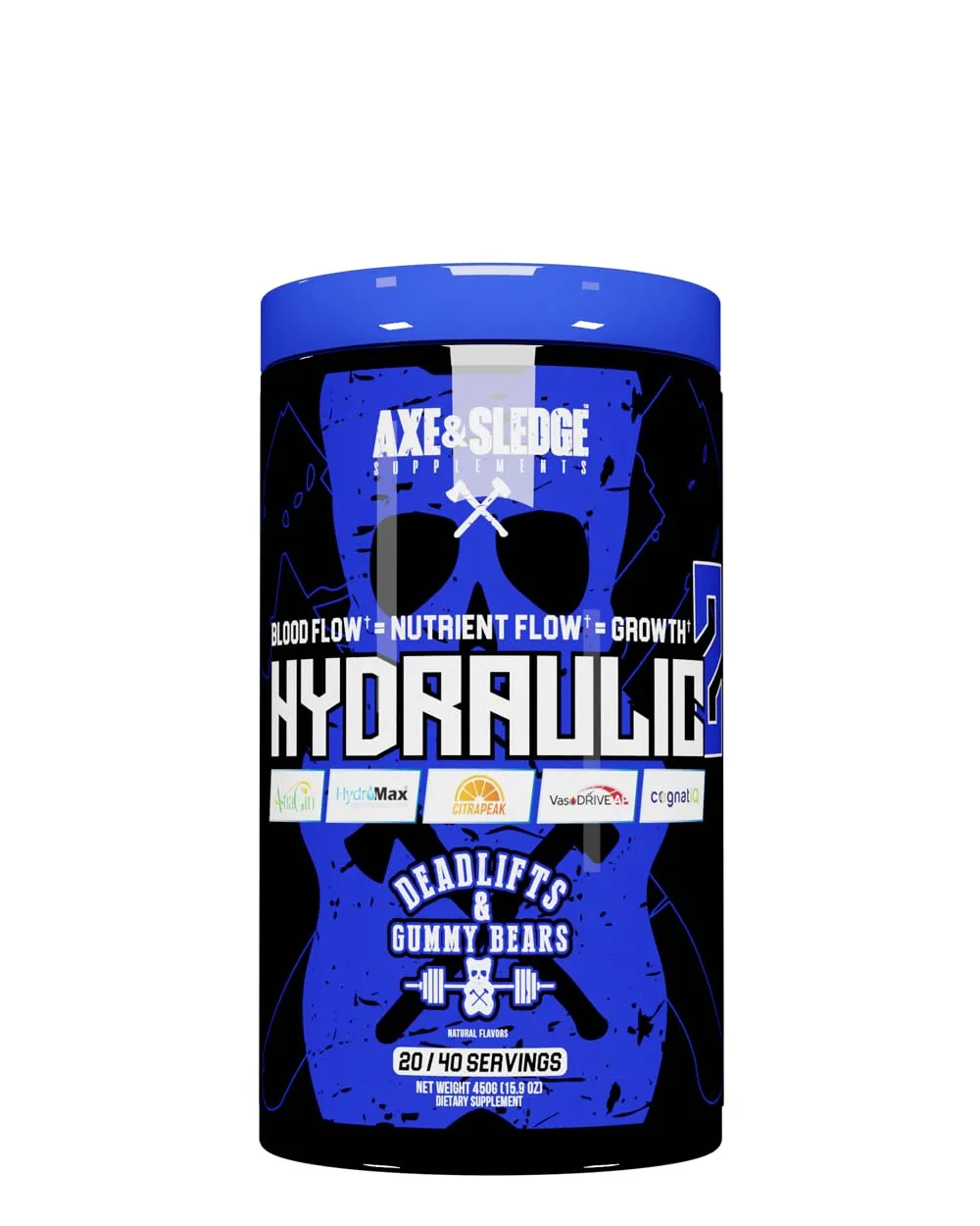 Axe &amp; Sledge Hydraulic V2 Juicy Nectar Non-Stim Pump Pre-Workout 40 Servings