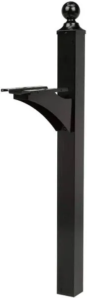 Architectural Mailboxes Landover Aluminum Mailbox Post Black