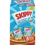 SKIPPY Creamy Peanut Butter Individual Squeeze Packs, 1.15 oz ，64 Pouches