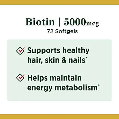 Biotin Nature's Bounty