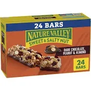 Sweet & Salty Nut Chewy Granola Bars - Dark Chocolate, Peanut and Almonds (24CT)