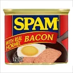 Spam Canned Meat, Bacon - 12 oz