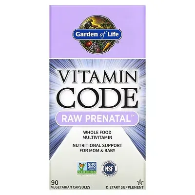 Garden of Life Vitamin Code Raw Prenatal Supplement, Capsules - 90 count