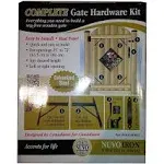 Nuvo Iron HGCBHK01 Heavy Duty Gate Corner Frame Brace Kit, Black