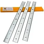 HSSQ Replacement Planer Blades 12-1/2 inch for DeWalt DW734 Planer Blades, Thickness Planer, Replace DW7342 - Set of 3