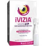 Similasan Ivizia Lubricant Eye Gel, Sterile, For Severe/Night Dry Eyes - 30 pack, 0.014 oz vials