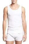 NWT Calvin Klein 3 pk. white ribbed tanks size large