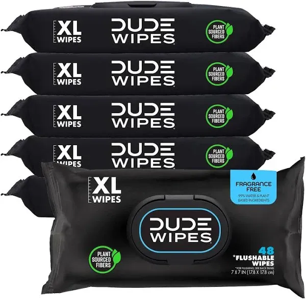 DUDE PRODUCTS Dude Wipes Dispenser Pack Flushable Cleaning Wipes (144-Count) DW-CE-3