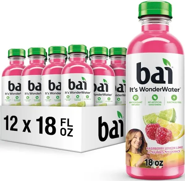 Bai Antioxidant Infused Water Beverage Raspberry Lemon Lime