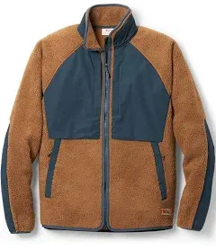 Fjallraven Men's Vardag Pile Jacket - Chestnut/Navy - Small