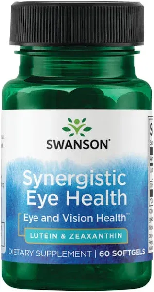 Swanson Synergistic Eye Health Lutein & Zeaxanthin - 60 Softgels