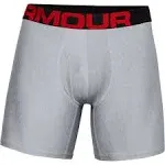 Under Armour Men's Tech 6" Boxerjock Underwear, 2 Pack - Black