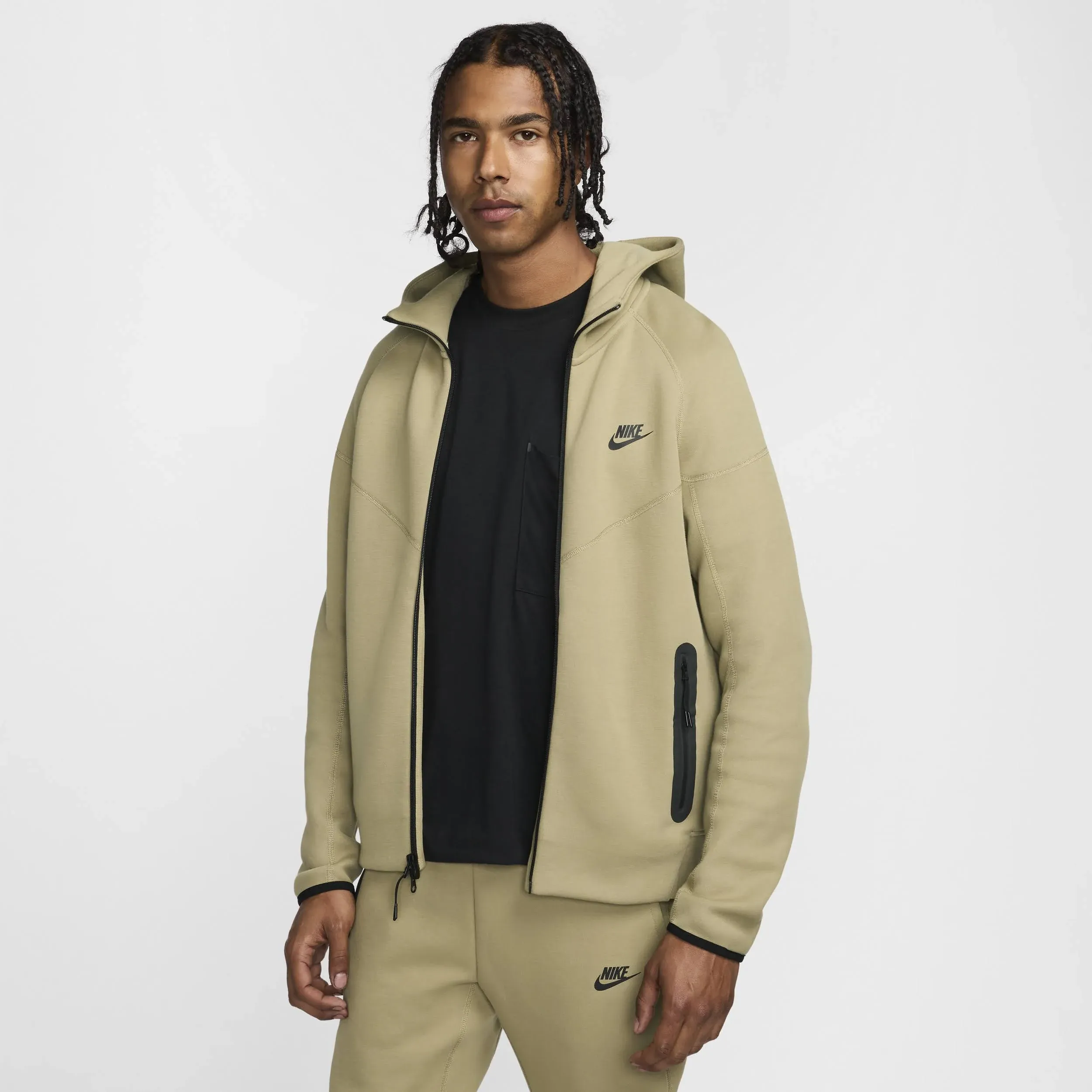 Nike Mens Sportswear Tech Fleece Windrunner Olive M