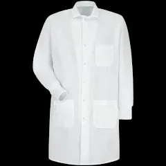 Red Kap Unisex Specialized Cuffed Lab Coat KP70 - White