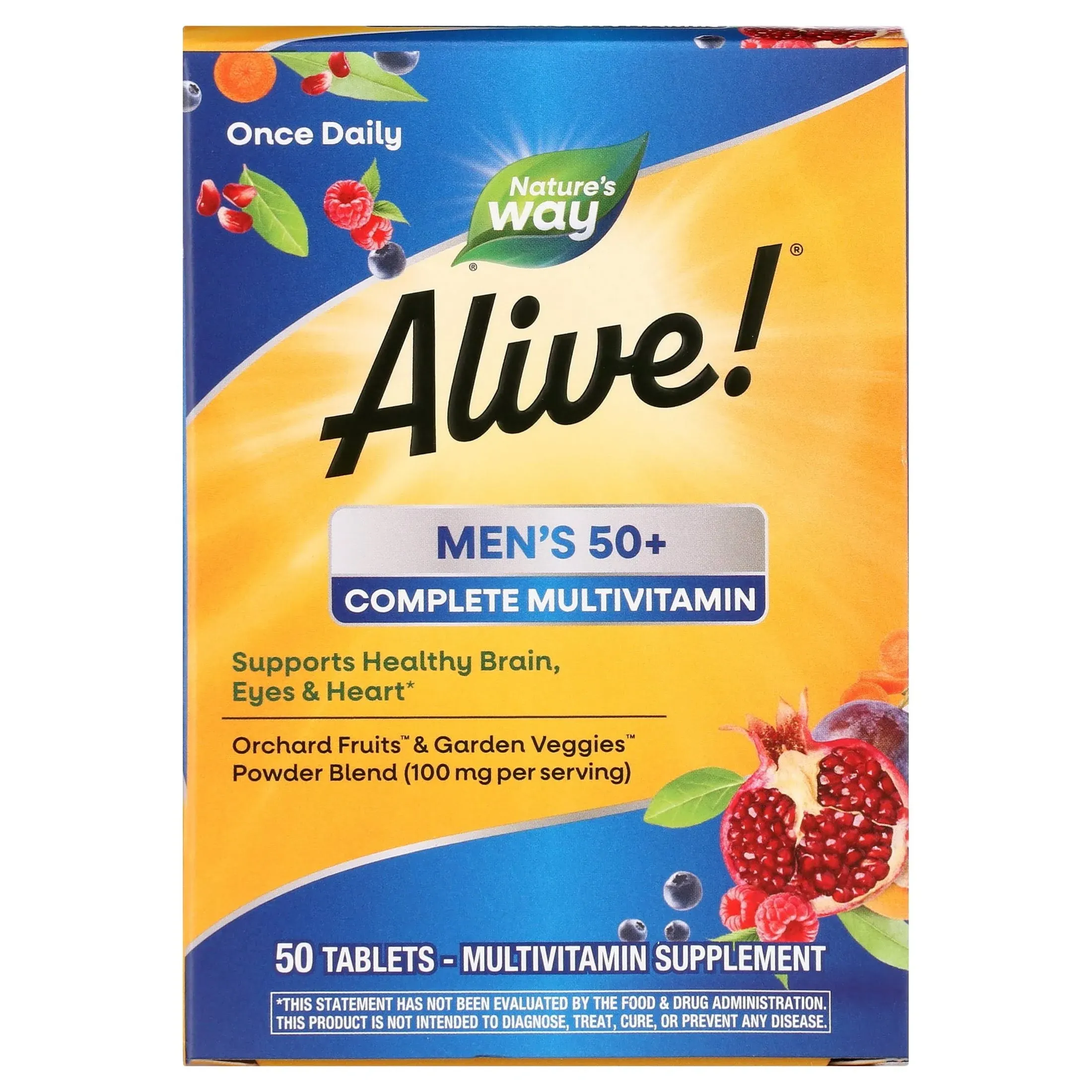 Nature's Way Alive! Men's 50+ Complete Multivitamin 50 Tablets