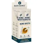 Bare Bones Bone Broth Instant Powdered Beverage Mix, Chicken & Beef, Variety Pack of 8, 4 Chicken & 4 Beef - 15g Sticks, 10g Protein, Keto & Paleo Friendly