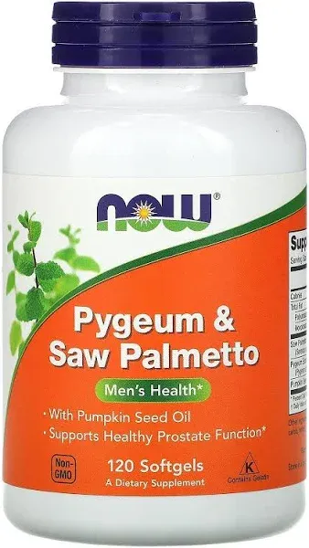 NOW Pygeum & Saw Palmetto