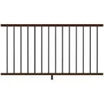 Deckorators 408510 Grab and Go 6-ft x 2.75-in x 36-in Brown Composite Deck Rail Kit