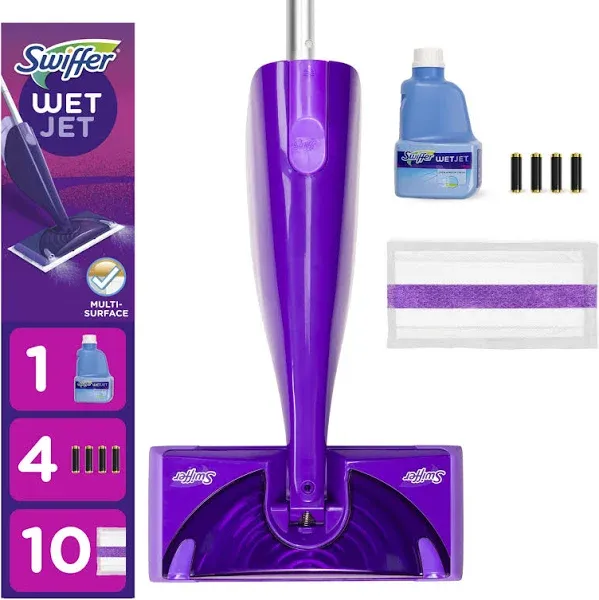 Swiffer WetJet Mopping Kit 10 Mopping Pads 6 Heavy Duty &amp; 4 Original (49886)