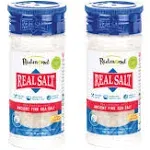 Redmond Real Sea Salt - Natural Unrefined Gluten Free Fine, 10 Ounce Shaker (2 P