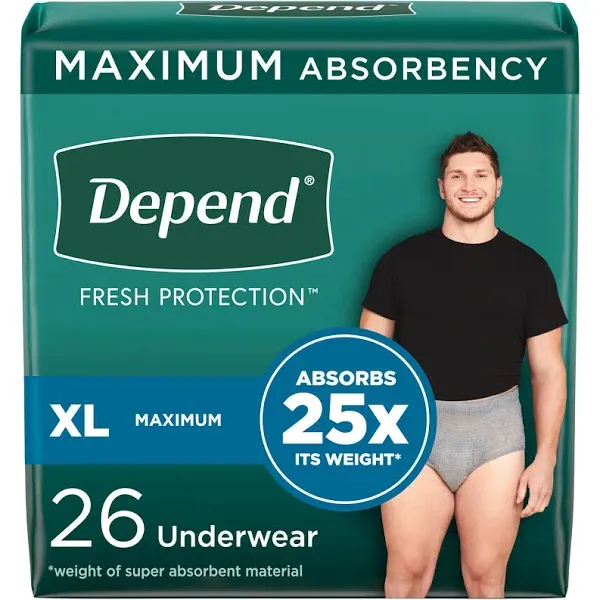 Depend Fit-Flex Incontinence Underwear for Men