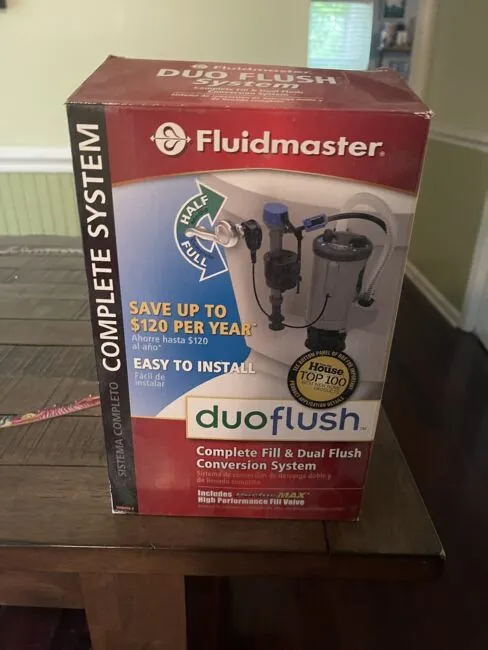 Fluidmaster 550DFRK-3 Dual-Flush Complete System Plastic