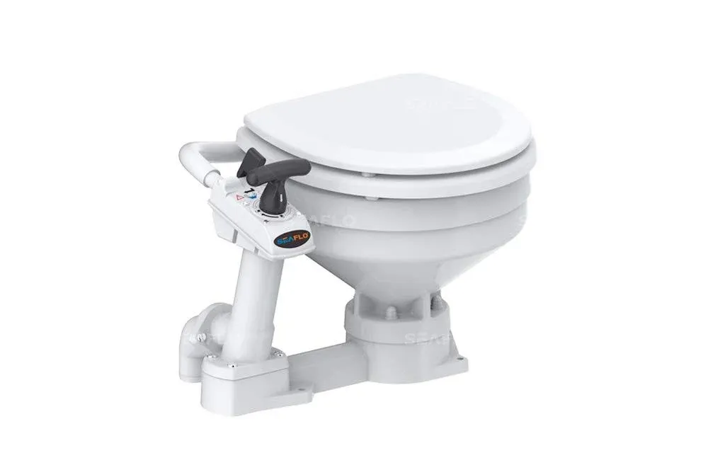 SEAFLO Manually Operated Marine Toilet Boating Head SFMTM-01