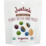 Justin's Dark Chocolate Peanut Butter Candy Pieces 4.5 oz