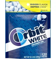 Orbit White Gum Peppermint Sugar Free