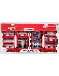 Milwaukee Shockwave Impact Duty Alloy Steel Drill and Screw Driver Bit Set (1...