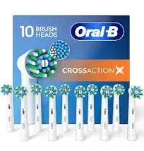 Oral-B Cross Action Electric Toothbrush Replacement Brush Heads 10 Ct.