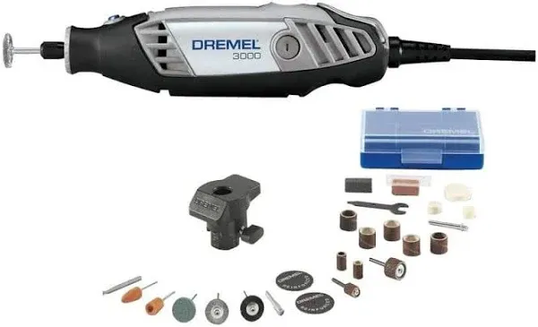 Dremel 3000 Variable Speed Rotary Tool, 24 Accessories &amp; Case *New* Opened Box.