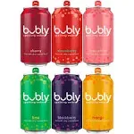 Bubly Sparkling Water, 6 Flavor Variety Pack, 12 fl oz Cans (18 Pack)