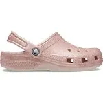 Crocs Kids' Classic Glitter Clogs, Size 13, Quartz