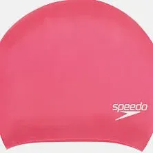 Speedo  Adult Long Hair Silicone Swim Cap (RD806)