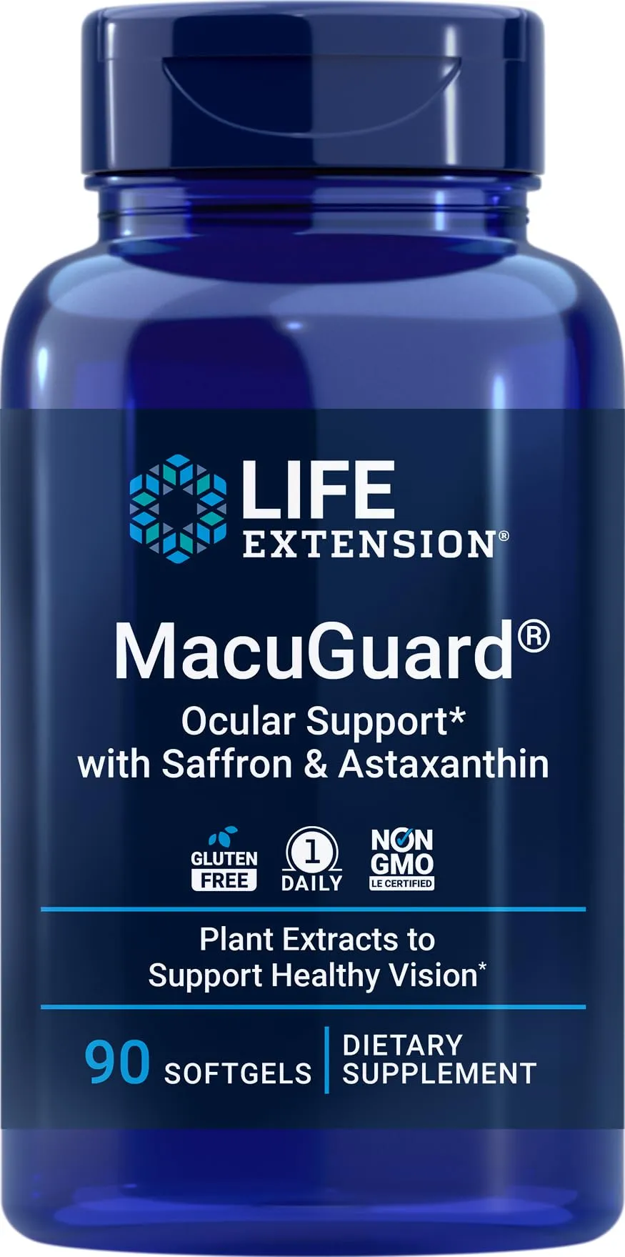 Life Extension MacuGuard Eye Health Support with Saffron 60 Softgels