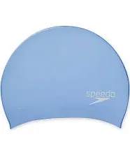 Speedo Silicone Long Hair Swim Cap - Silver - Used - Acceptable