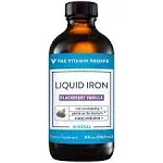 The Vitamin Shoppe Liquid Iron Non-Constipating Mineral Dietary Supplements, Blackberry Vanilla (8 fl oz)