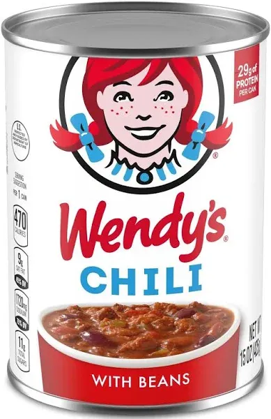 Wendy's No Beans Canned Chili, Beef (15 oz)