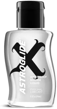 Astroglide X Silicone Based Sex Lube (2.5 oz.) | Waterproof & Long-Lasting Premium Personal Lubricant | Not Made with Parabens or Glycerin | Intimate Lube for Couples, Men and Women (Pack of 2)