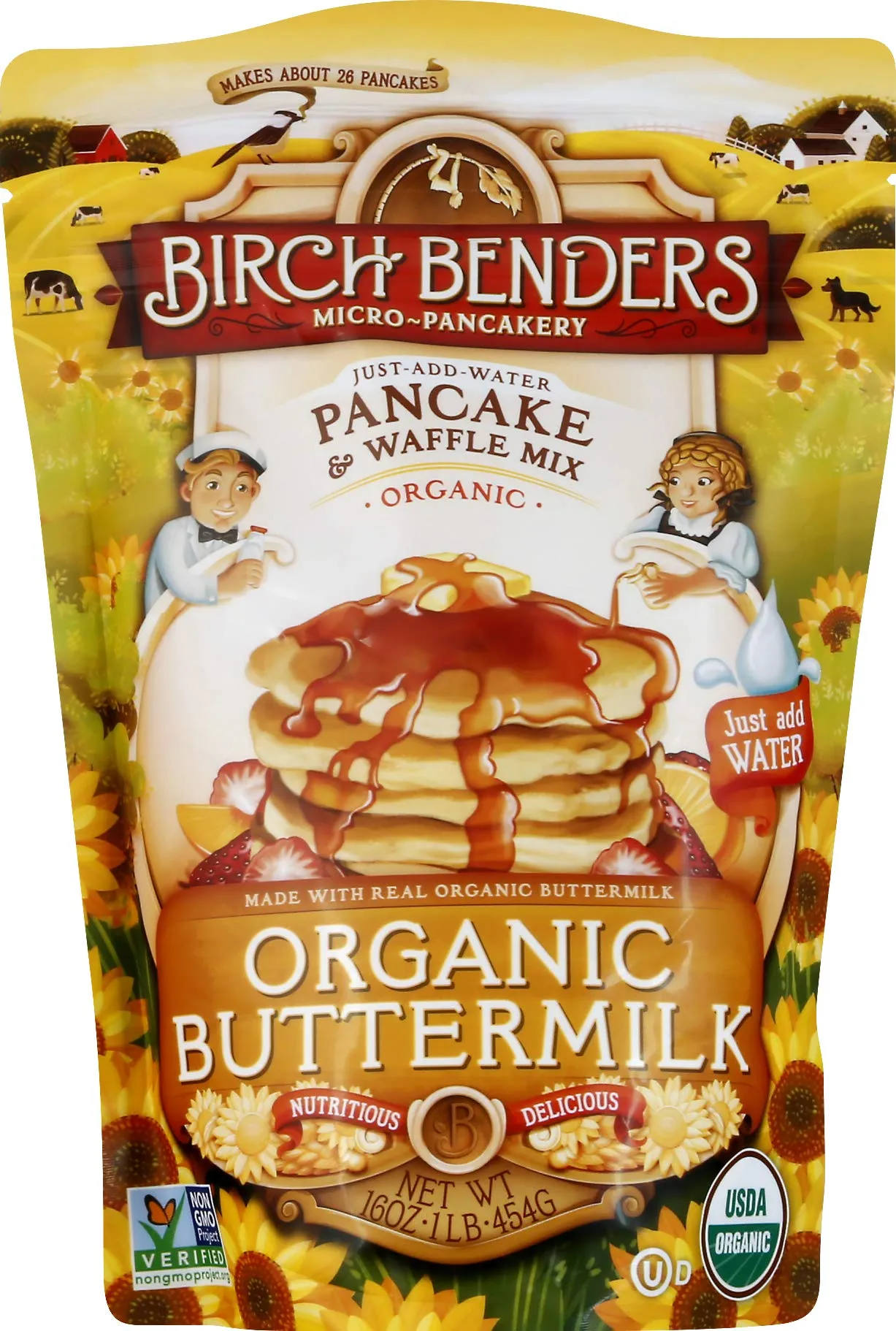 Organic Pancake Waffle Mix Classic Birch Benders