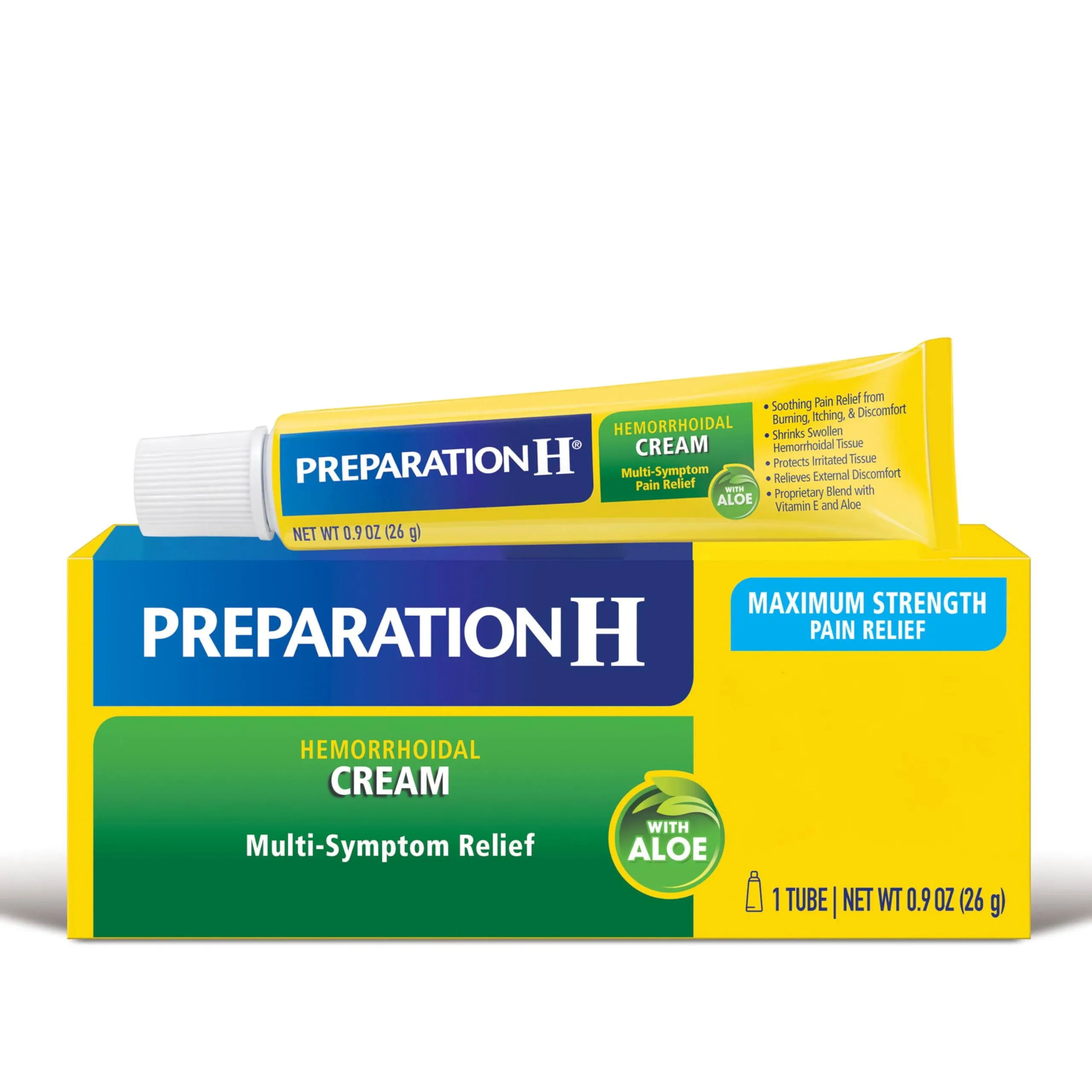 Preparation H Multi Symptoms Relief Hemorrhoidal Cream (0.9 oz)