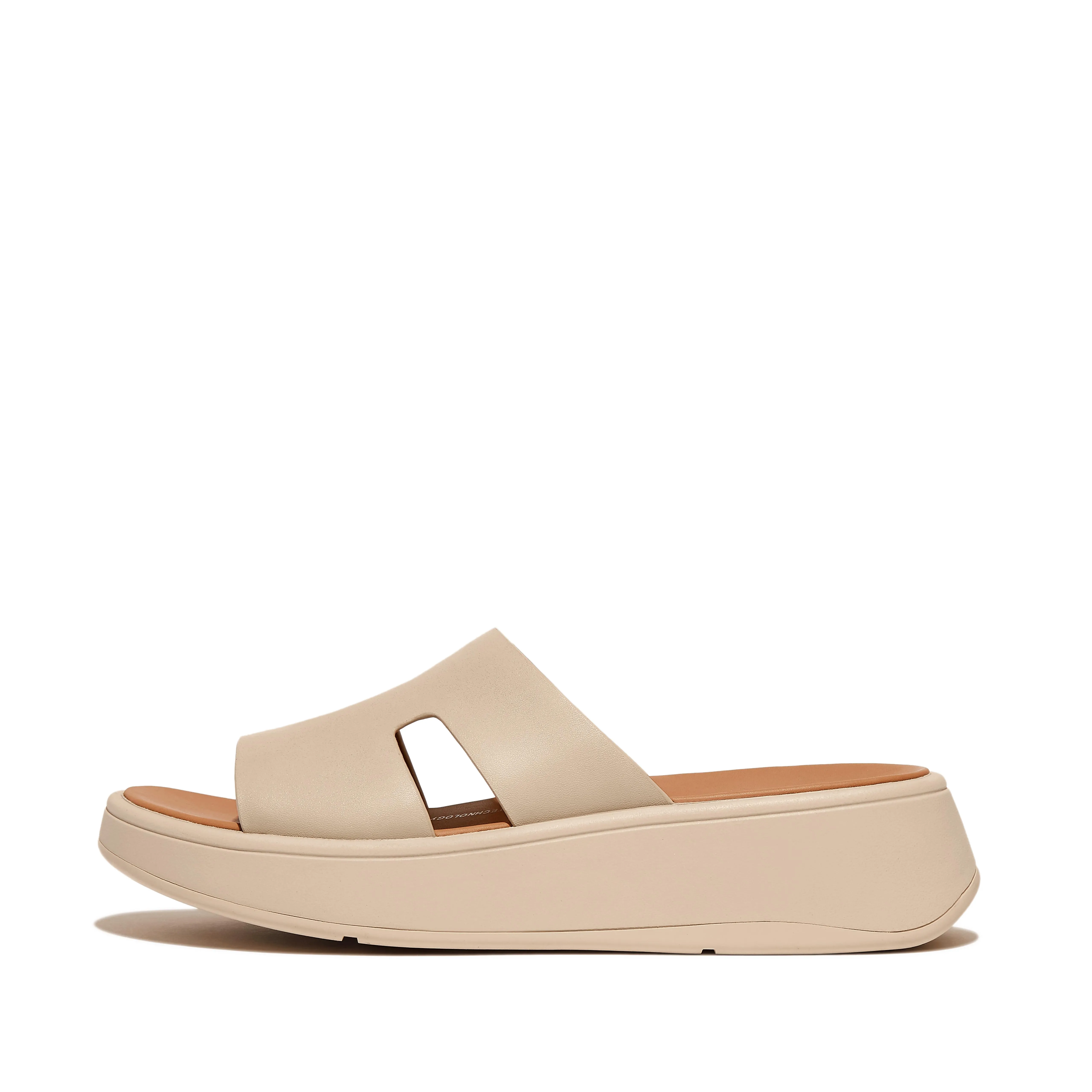 "Women's F-Mode Leather Slides | FitFlop US"