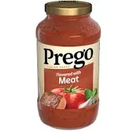 Prego Italian Tomato Spaghetti Sauce Flavored with Meat, 24 oz Jar