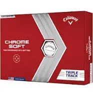 Callaway Chrome Soft Golf Balls, Triple Track, White - Gift For Golf Lovers