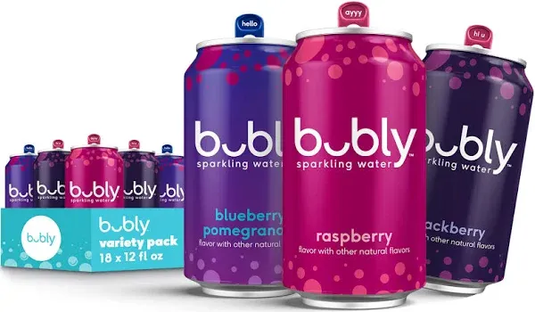 Bubly Berry Sparkling Water Variety Pack