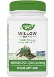 Nature's Way Willow Bark, Traditional Relief of Discomfort Due to Occasional Overexertion*, Non-GMO Project Verified, 680 mg per Serving, 100 Vegan Capsules